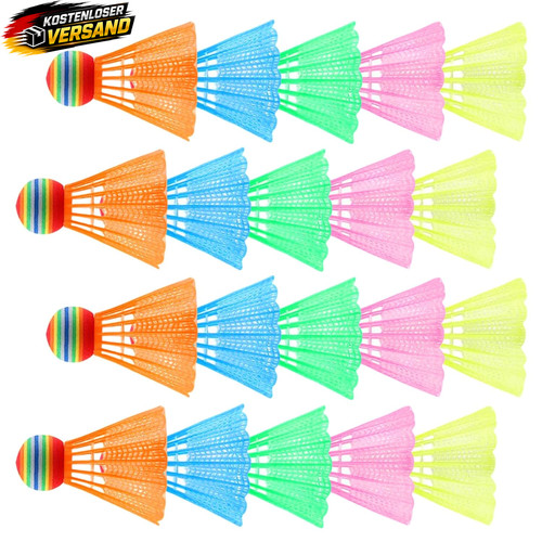 Bunte badminton federbälle - 20,