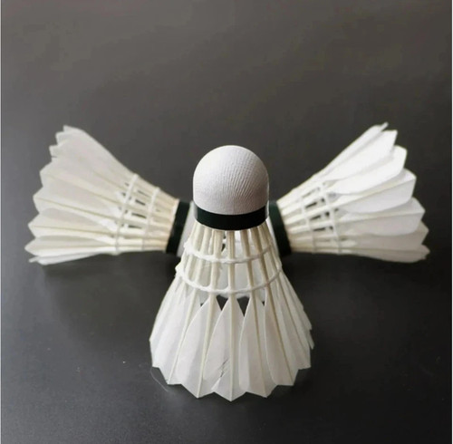 Badminton federbälle weiß - 3x,